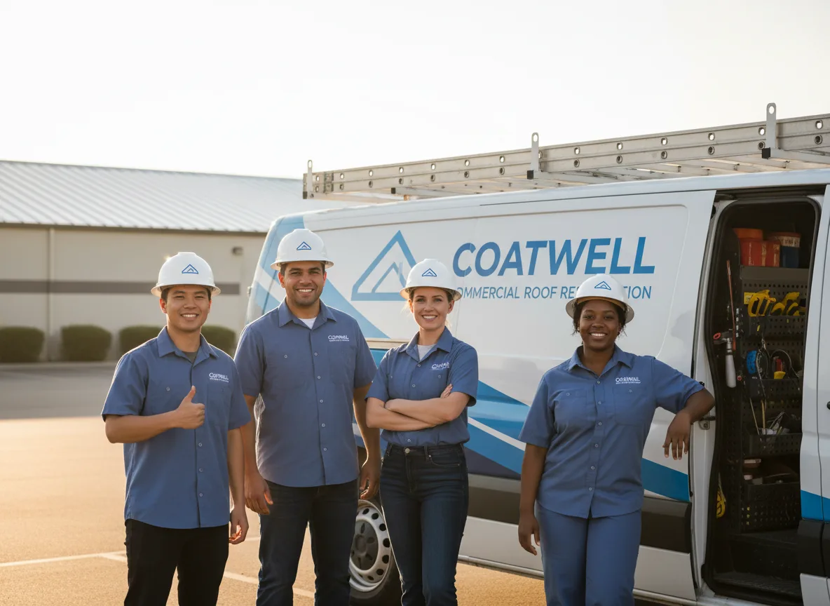Commercial roof coating company in Dover, IL